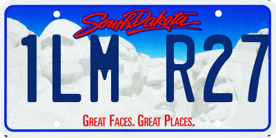 SD license plate 1LMR27