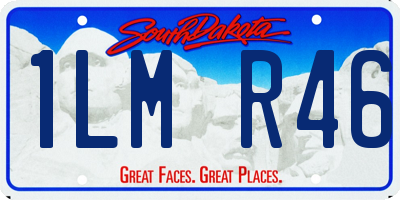 SD license plate 1LMR46