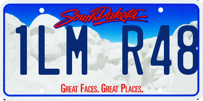SD license plate 1LMR48