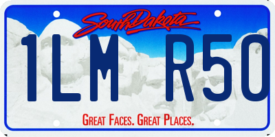 SD license plate 1LMR50