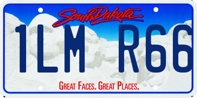 SD license plate 1LMR66