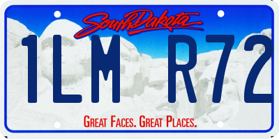 SD license plate 1LMR72