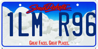 SD license plate 1LMR96