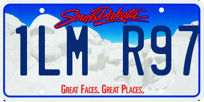 SD license plate 1LMR97