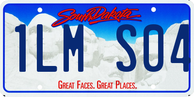 SD license plate 1LMS04