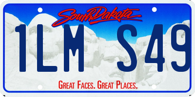 SD license plate 1LMS49