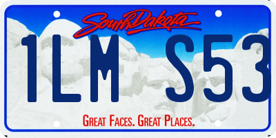 SD license plate 1LMS53