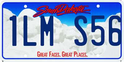 SD license plate 1LMS56