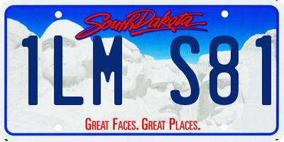 SD license plate 1LMS81