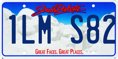 SD license plate 1LMS82