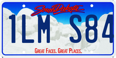 SD license plate 1LMS84
