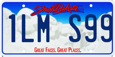 SD license plate 1LMS99