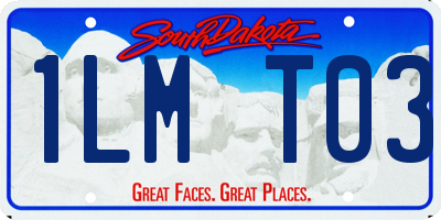 SD license plate 1LMT03