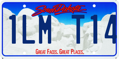 SD license plate 1LMT14