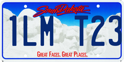 SD license plate 1LMT23