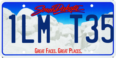 SD license plate 1LMT35