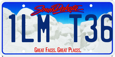 SD license plate 1LMT36