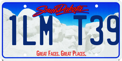SD license plate 1LMT39