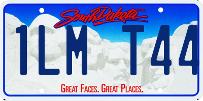 SD license plate 1LMT44