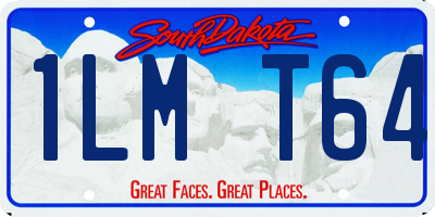 SD license plate 1LMT64
