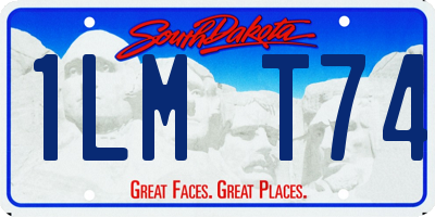 SD license plate 1LMT74