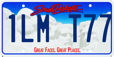 SD license plate 1LMT77