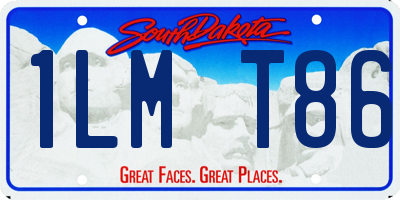 SD license plate 1LMT86