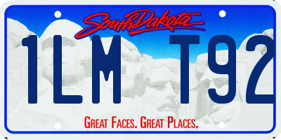 SD license plate 1LMT92