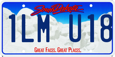 SD license plate 1LMU18