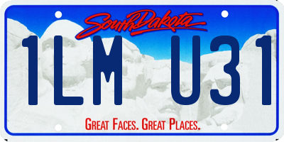 SD license plate 1LMU31