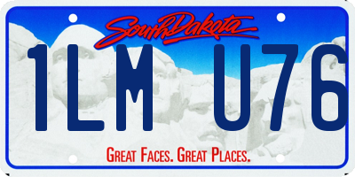 SD license plate 1LMU76