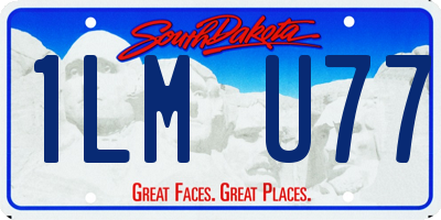 SD license plate 1LMU77