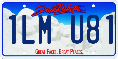 SD license plate 1LMU81