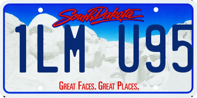 SD license plate 1LMU95