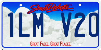 SD license plate 1LMV20