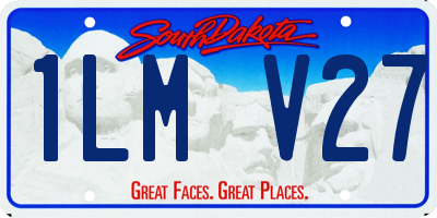 SD license plate 1LMV27