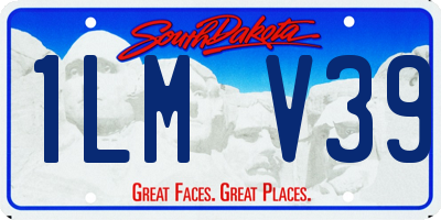 SD license plate 1LMV39