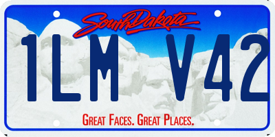 SD license plate 1LMV42