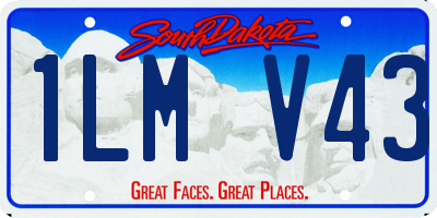 SD license plate 1LMV43