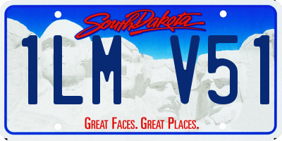 SD license plate 1LMV51
