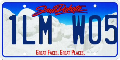 SD license plate 1LMW05