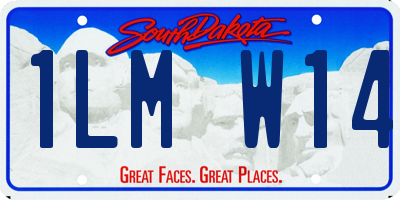 SD license plate 1LMW14