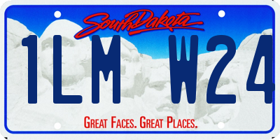 SD license plate 1LMW24