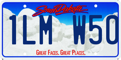 SD license plate 1LMW50