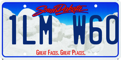 SD license plate 1LMW60