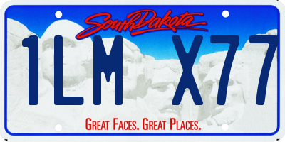 SD license plate 1LMX77