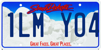SD license plate 1LMY04