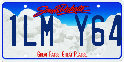 SD license plate 1LMY64