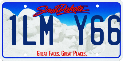 SD license plate 1LMY66