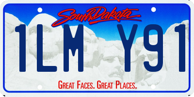 SD license plate 1LMY91